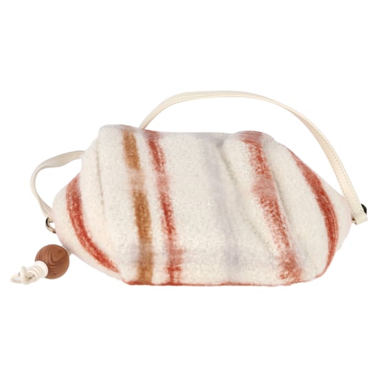 Loro Piana Small Puffy Check Print Pouch Bag in Multicolor Cashmere - Image 4