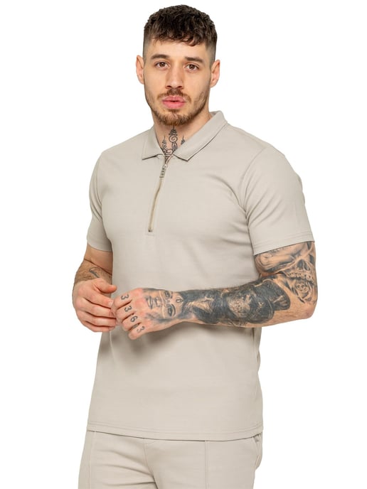 Enzo heren poloshirt met rits - Image 2
