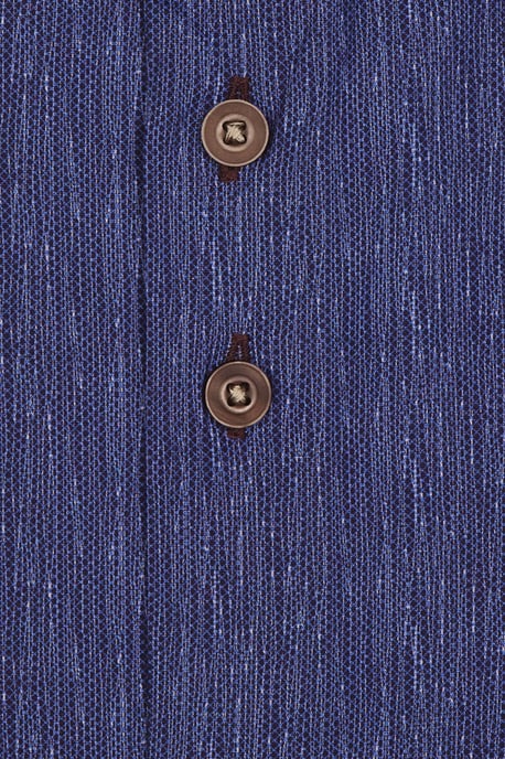 R2 Cut Away Collar Long Sleeved Shirt Mid Blue - Image 3