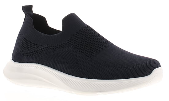 Focus Mens Knitted Trainers Micah Slip On navy - Image 1