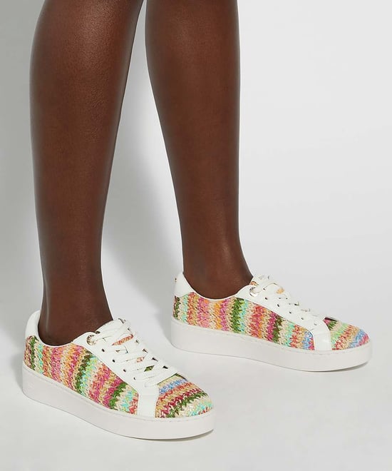 Dune Ladies Ellise - Rainbow Weave Trainers - Image 3