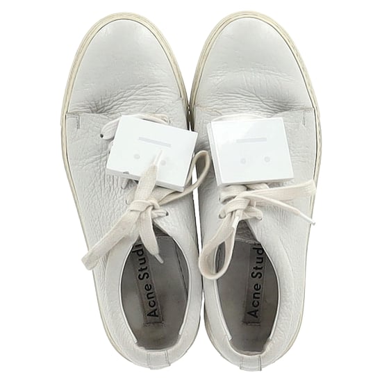 Acne Studios Adriana Lågskor i Vitt Läder - Image 3