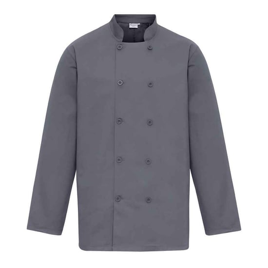 Premier Mens Long-Sleeved Chef Jacket (Steel) - Image 1