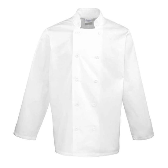 Premier Mens Long-Sleeved Chef Jacket (White) - Image 1