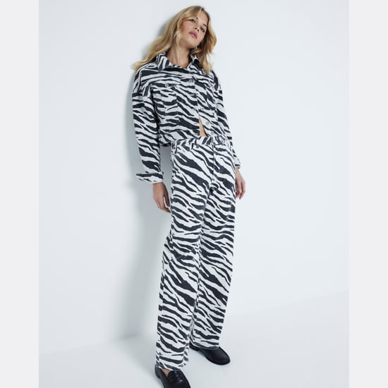 River Island Womens Straight Jeans Black Zebra Relaxed - Image 3