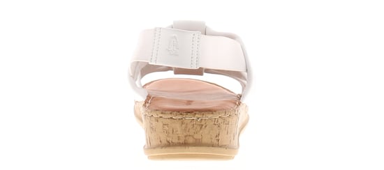 Hush Puppies Womens Sandals Eden Leather Elasticated white - Image 4