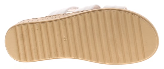 Hush Puppies Womens Sandals Eden Leather Elasticated white - Image 5