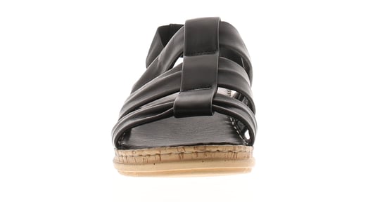 Hush Puppies Womens Sandals Eden Leather Elasticated black - Image 3