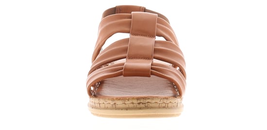 Hush Puppies Womens Sandals Eden Leather Elasticated tan - Image 3