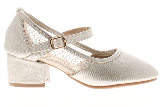 Princess Stardust Girls Sandals Heeled Party Shimmer gold - Image 2