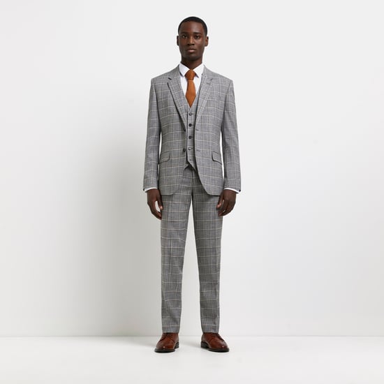River Island Mens Shirt White Slim Fit Easy Iron - Image 5