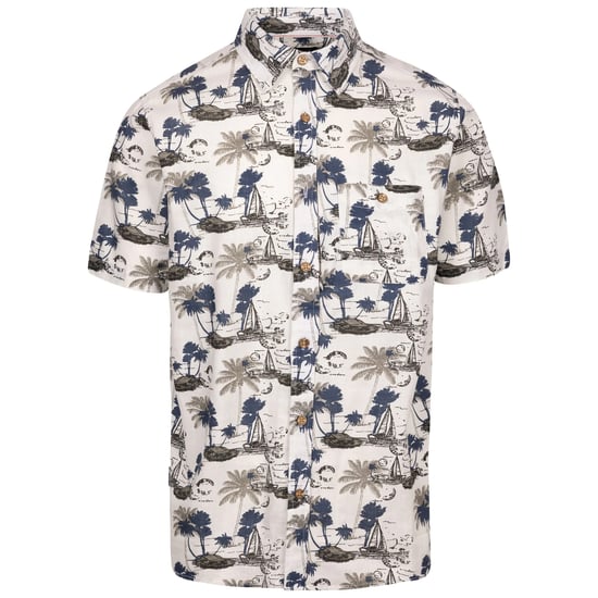 Trespass Mens Frantom Woven Casual Shirt (Off White) - Image 1