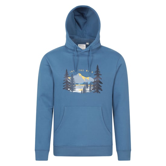 Mountain Warehouse Mens Into The Wild Hoodie (Blue) - Image 1