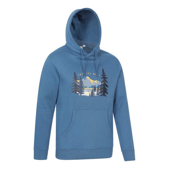 Mountain Warehouse Mens Into The Wild Hoodie (Blue) - Image 3