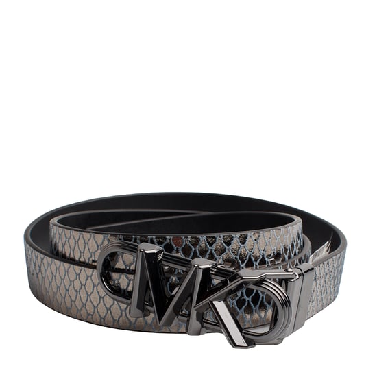 Women's Reversible Metallic Leather Thin Belt 558992 - Image 1