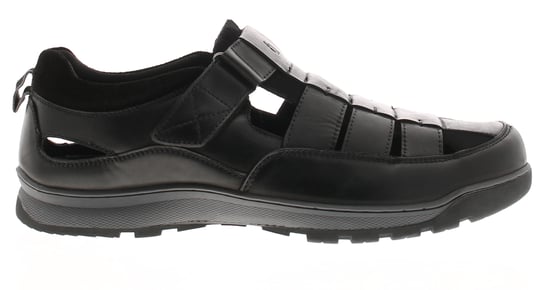 Hush Puppies Touch Close Herensandalen Rucker Leer Vissersmodel Zwart - Image 2