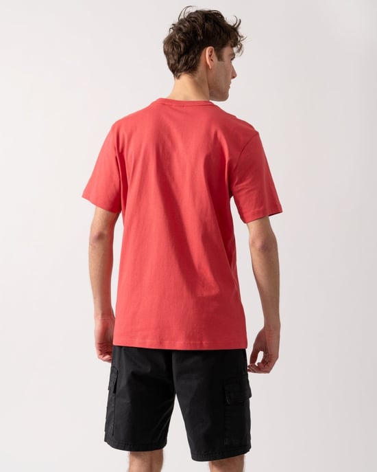 BOSS Orange Tales Mens Cotton-Jersey T-shirt With Logo Patch - Image 4
