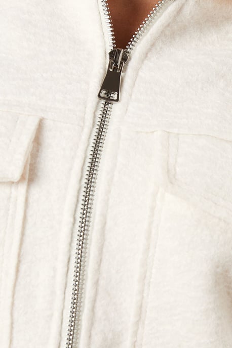 Zip Front Pocket Detail Jacket - Image 5