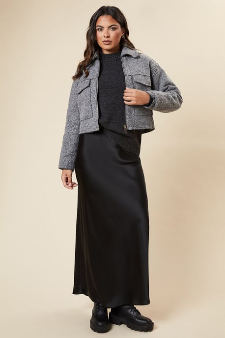 Zip Front Pocket Detail Jacket - Image 2