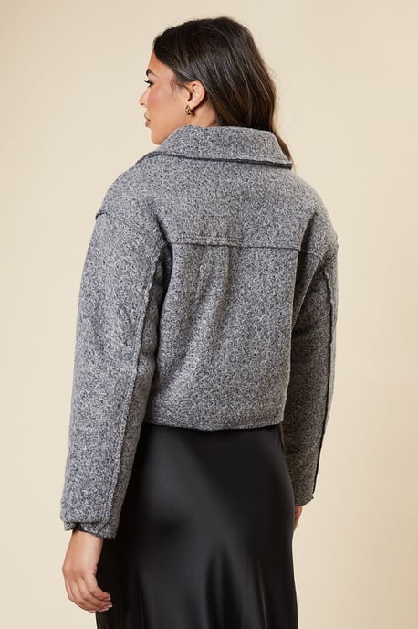 Zip Front Pocket Detail Jacket - Image 3