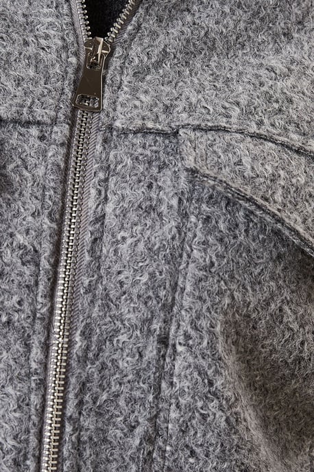 Zip Front Pocket Detail Jacket - Image 5