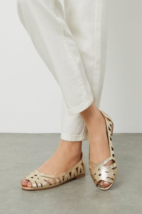 Prim Peep Toe Ballet Flats - Image 2