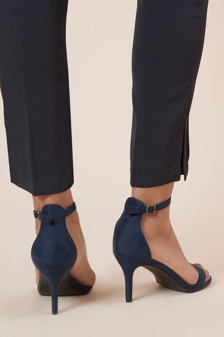 Dorothy Perkins Womens Heeled Sandals Black Low Stiletto Heel Open Toe Occasion - Image 2