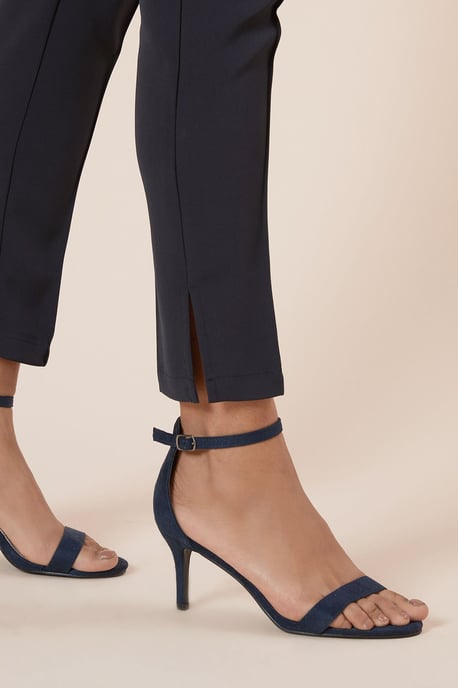 Dorothy Perkins Womens Heeled Sandals Black Low Stiletto Heel Open Toe Occasion - Image 3