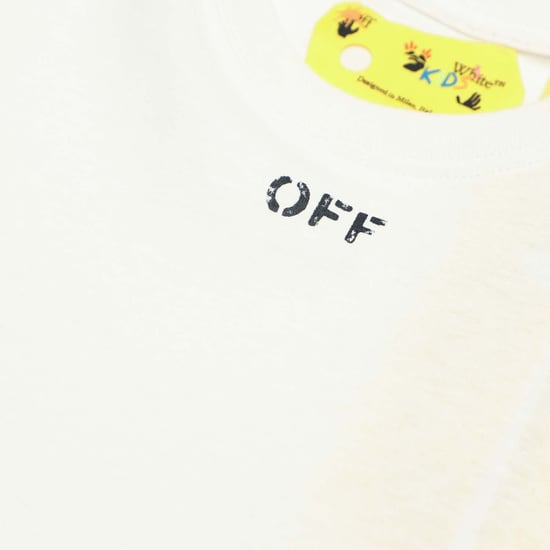 Off White Juniors Off Stamp Long Sleeve T-shirt in Off-White - Image 3