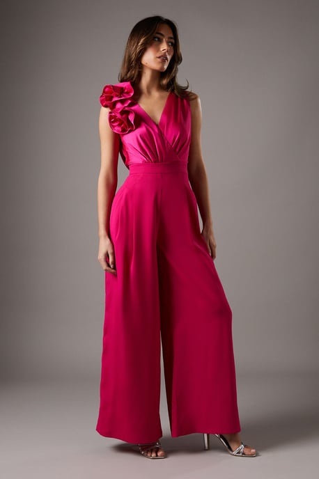 Corsage Cowl Back Jumpsuit - Image 1