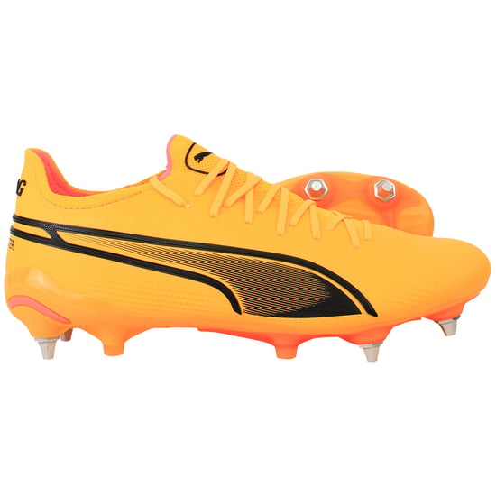 Puma King Ultimate MxSG Mens Orange Football Boots - Image 4