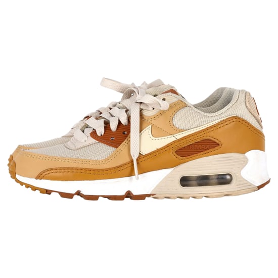 Nike Air Max 90 Sneakers in Caramel Nylon and Leather - Image 4