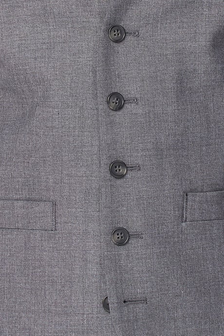 Plain Vest in Grey - Image 4