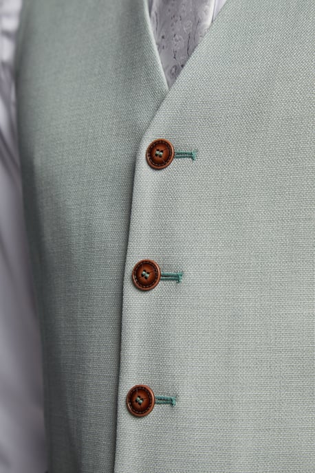 Branton Seafoam Texture Waistcoat - Image 2