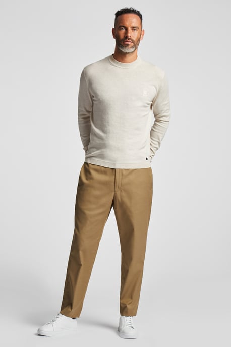 Drawstring Trousers in Brown - Image 4