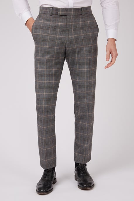 Check Trouser in Grey - Image 1