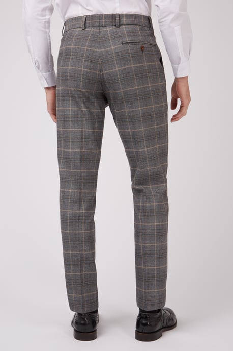 Check Trouser in Grey - Image 2
