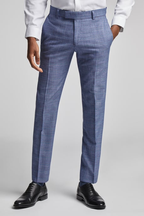 Hemlock Blue Raspberry Check Trousers - Image 1