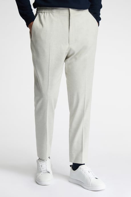 Drawstring Trousers in Nude - Image 1