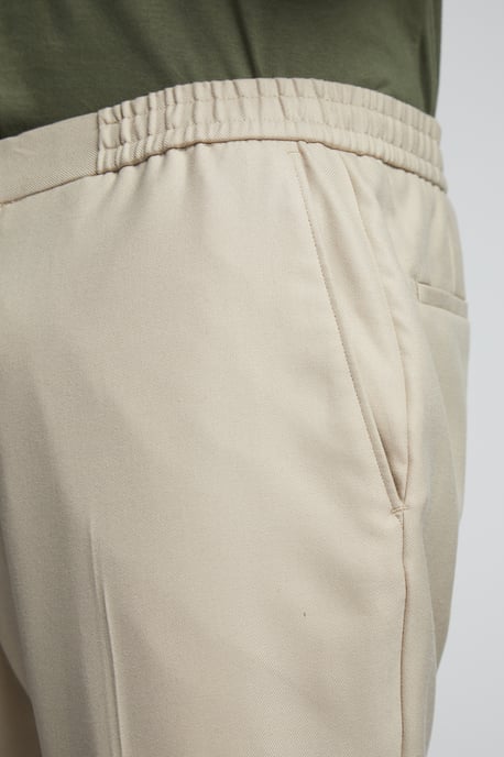 Drawstring Trousers in Nude - Image 2