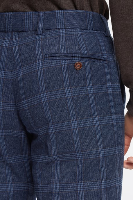 Hart Navy Tweed With Check Trousers - Image 4