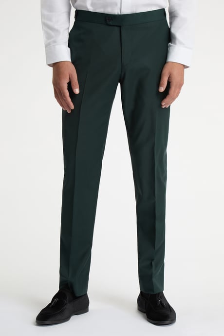 Alexandre Tailored Fit Green Tuxedo Trousers - Image 1
