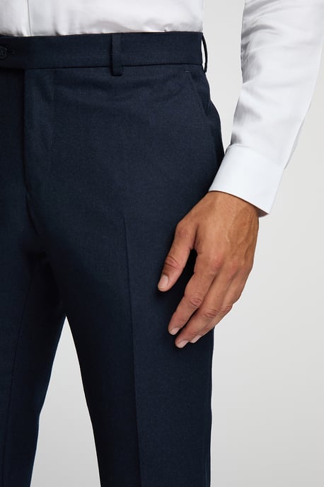 Alexandre Of England Tailored Fit Flannel Trousers - Image 2