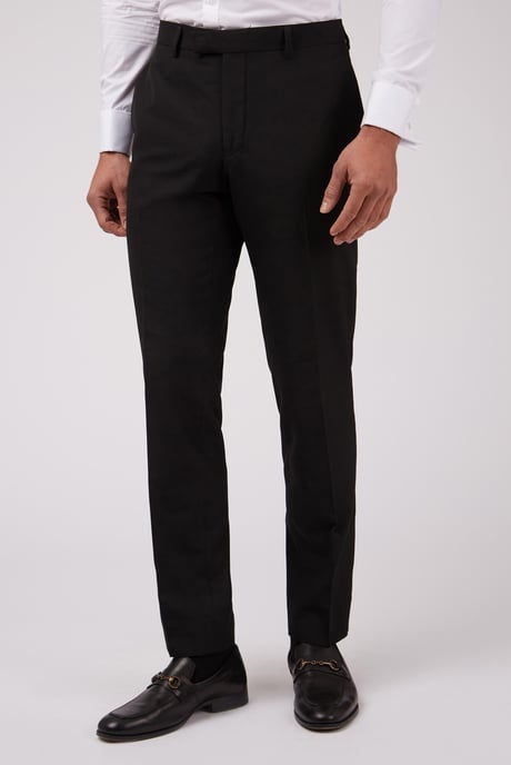 Black Tailored Fit Trousers - Image 1