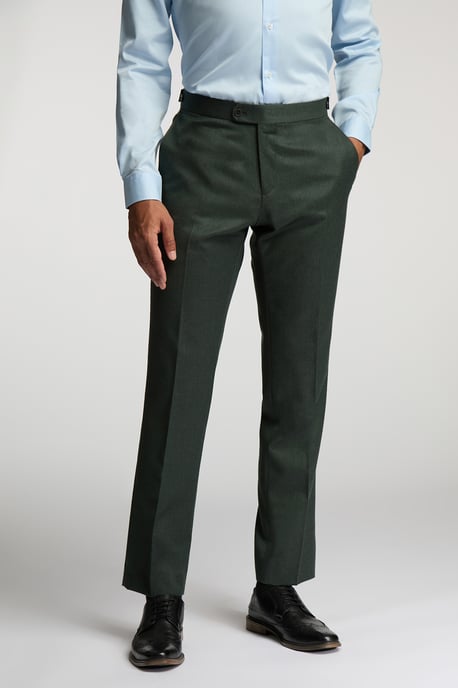 Alexandre Of England Tailored Fit Flannel Trousers - Image 1