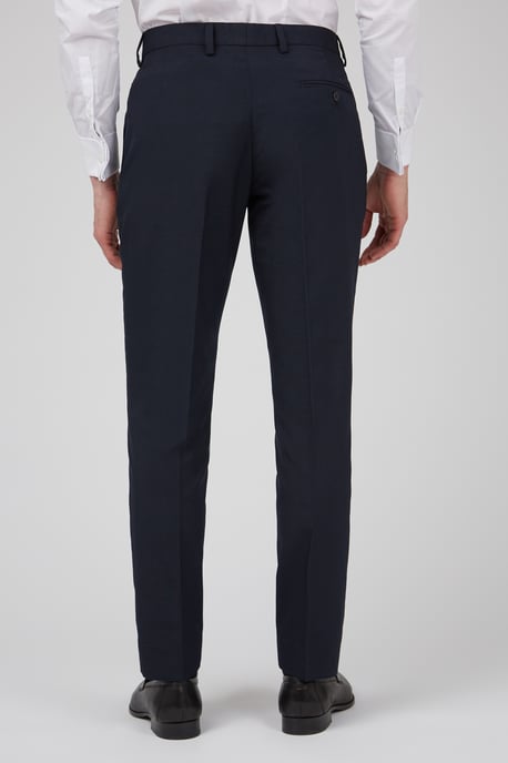 Tailored Fit Navy Dresswear Trousers - Image 2