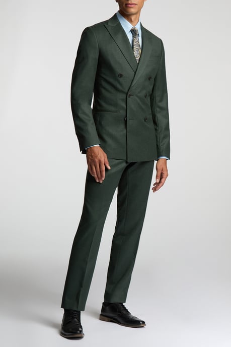 Alexandre Of England Tailored Fit Flannel Suit Jacket - Image 2