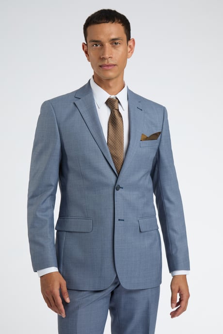 Regular Fit Mid Blue Jacket - Image 1