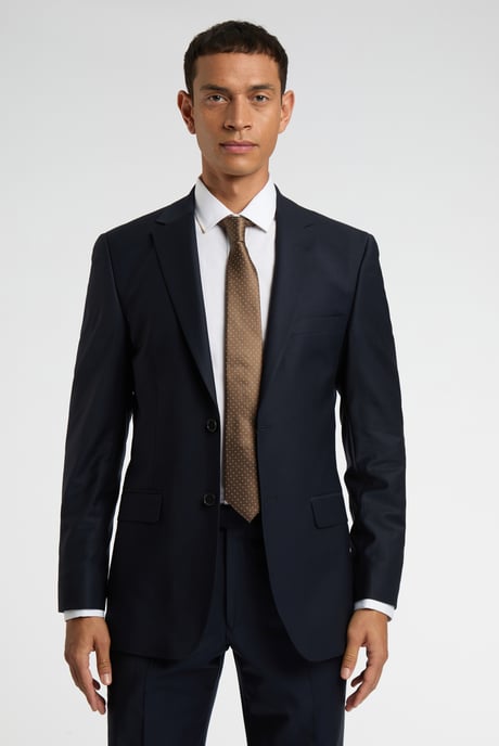 Regular Fit Navy Jacket - Image 1