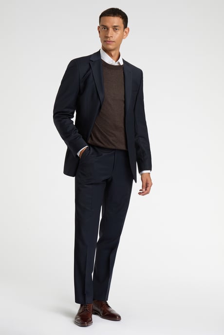 Regular Fit Navy Jacket - Image 4